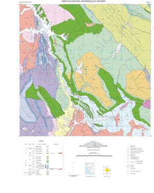 Mapa Geológico del Cuadrángulo Oxapampa (22-m)