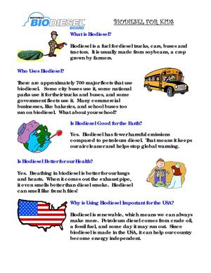 Biodiesel for Kids  