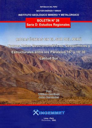 Boletin Nº 026- Rocas igneas en el Sur del Perú