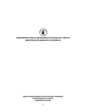 PROMOCION DE LECTURA