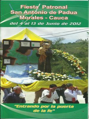 FIESTA PATRONAL SAN ANTONIO DE PADUA MORALES CAUCA