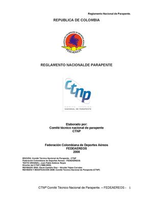 reglamento parapente