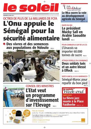 Edition du 25 mai 2012