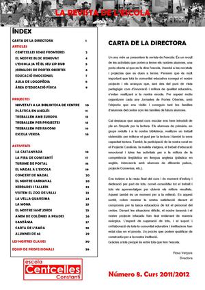 Revista 2012 Escola Centcelles