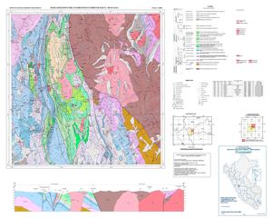 Mapa Geologico del Cuadrangulo Cerro de Pasco Hoja 22K- I
