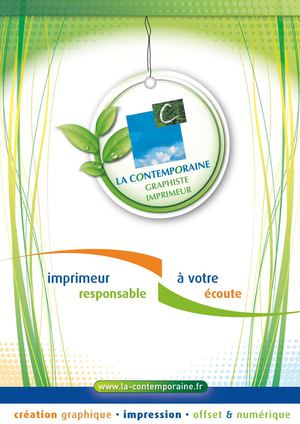 Imprimerie LA CONTEMPORAINE - Démarche RSE