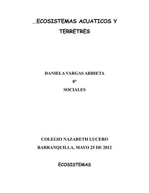 ecosistemas: ecosistema acuatico
