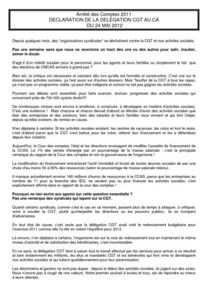 des "organisations syndicales" se déchaînent contre la CGT et nos activités sociales.