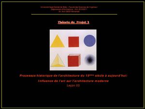 COURS de theorie de projet 2eme année 1er semestre