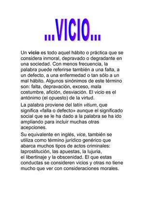 Vicios