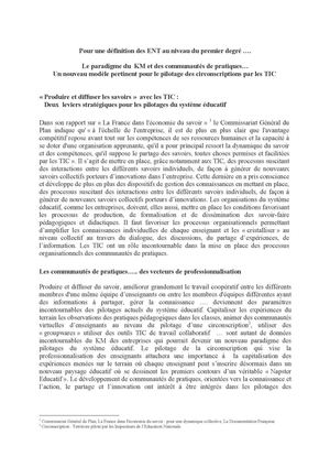  Le paradigme des communautés de pratiques dans le monde de l'éducation - Texte Michèle Drechsler ( 2003 ) 
