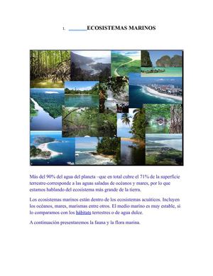 Ecosistemas Marinos