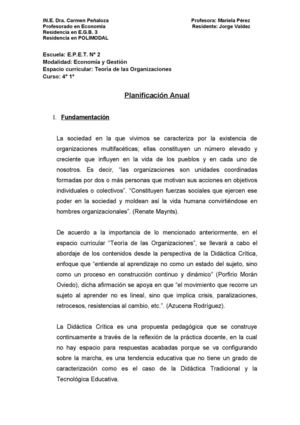 planificacion de una clase