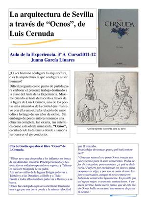 La arquitectura de Sevilla a través de "Ocnos", de Luis Cernuda