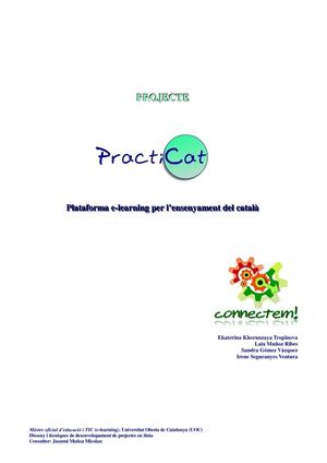 PractiCat: plataforma e-learning per l'ensenyament del nivell C del Català