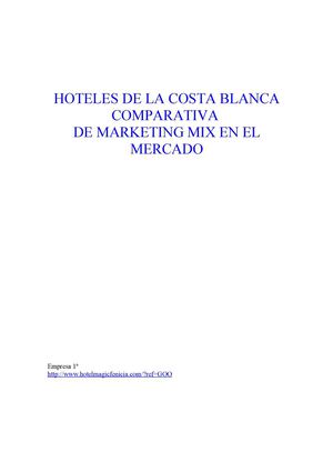 Hotles de la Costa blanca