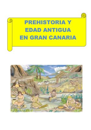 PREHISTORIA Y EDAD ANTIGUA EN GRAN CANARIA-MARIA 6ºA