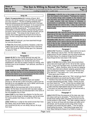 Watchtower Lesson 28 Calaméo - Watchtower wk of May 28-Jun 3