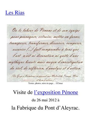 La découverte des sculptures sonores de G.Penone