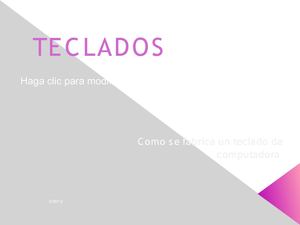 como se fabrica un teclado de computadora