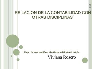 RELACION DE LA CONTABILIDAD CON OTRAS DISCIPLINAS