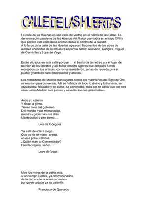 Calle de las Huertas