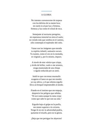 Juan Ramón Jimenez.-A GLORIA