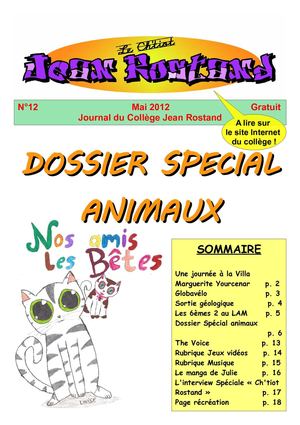 Journal Numéro 12 Mai 2012