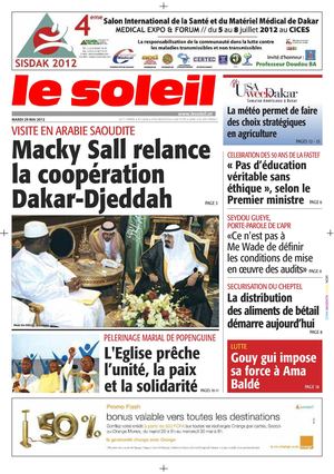 Edition du 29 mai 2012