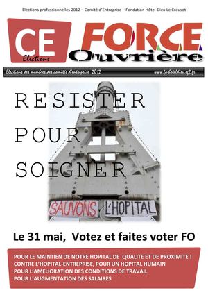 Elections professionnelles CE 31 mai 2012