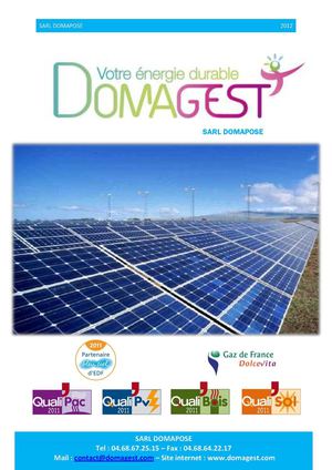 Plaquette présentation DOMAGEST