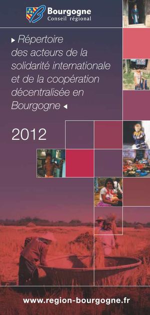 Annuaire des acteurs de la solidarité internationale 2012 - CRB