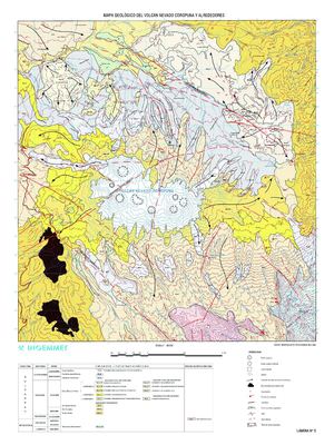Mapa 5- Mapa Geológico del volcán Nevado Coropuna y Alrededores