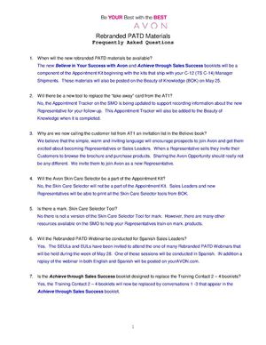 PATD Rebranded FAQs