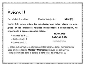 Aviso Informativo