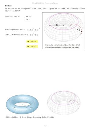 Torus - en rumlig figur