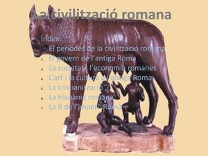 Sociuals/ 1º ESO/ Civilització Romana
