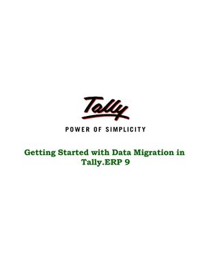 Getting Started with Data Migration | Tally  | Fixed Asset Management Software |  Tally Shopper