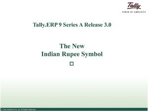 Indian Rupee Symbol | Tally Synchronization | School Management Software | Tally Downloads