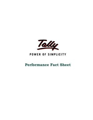 Tally.ERP9 Series A Performance Fact Sheet | Tally Web Interface | Tally Features | College Management Software School Management Software