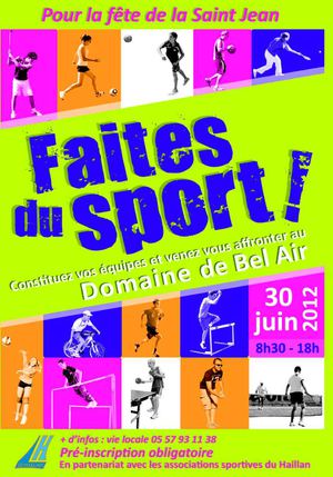Faites du sport programme 2012