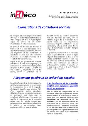 InFOéco n°42 – 30 mai 2012