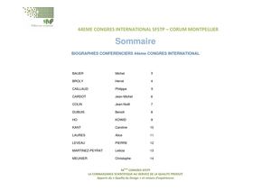 BIOGRAPHIES INTERVENANTS 44EME CONGRES SFSTP