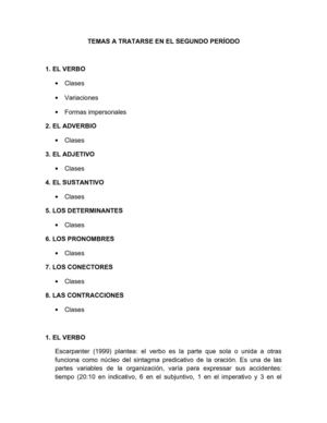 TRABAJO PARA LA CARPETA DE ESPAÑOL - EL VERBO