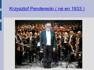 Thrène à la mémoire des victimes d'Hiroshima.