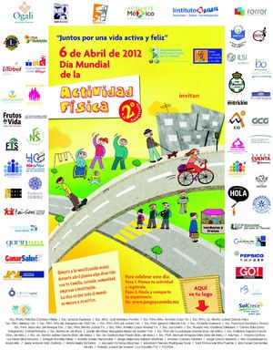 Cartel día mundial de la Actividad Física 2012