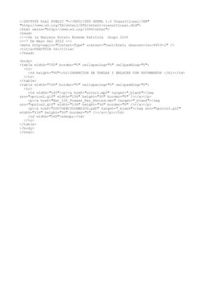 Insercion de tablas y enlaces con documentos