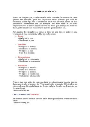 VAMOS A LA PRÁCTICA