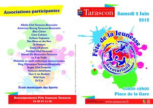 Programme Fête de la Jeunesse 2012 -Tarascon