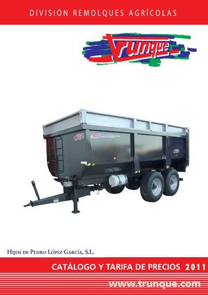 TARIFA 2011-2012 Remolques YUNQUE agricola